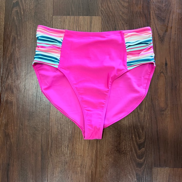 Matilda Jane high waisted pink swim suit bottoms Size Medium - Picture 1 of 5